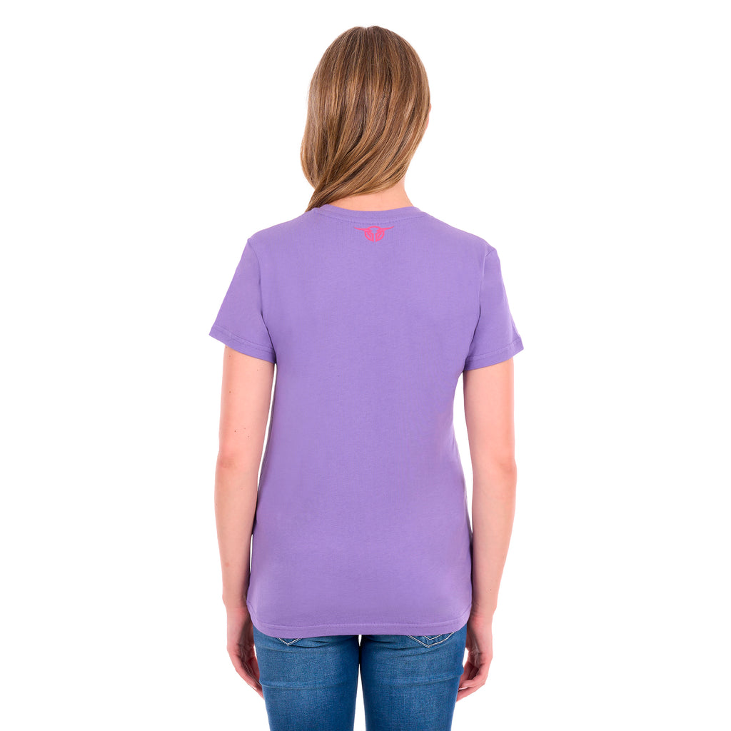 Bullzye Womens Annie V-Neck S/S Tee (B6S2502591) Violet