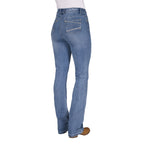 Bullzye Womens Beccy High Rise Bootcut Jeans (B6S2210686) Faded Blue