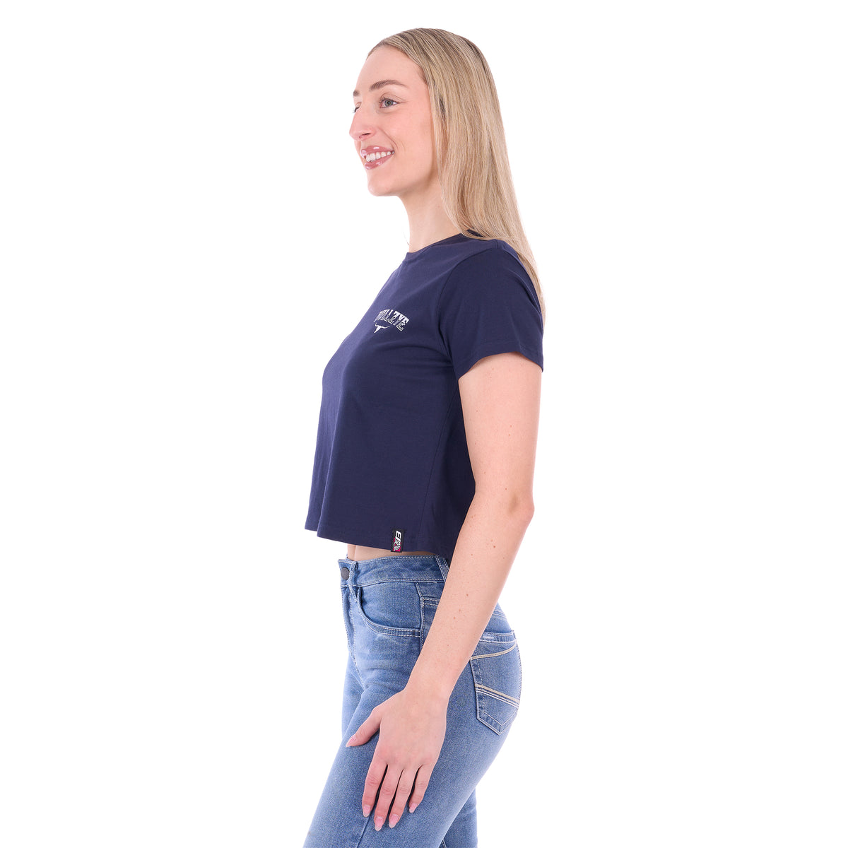 Bullzye Womens Bonnie Crop S/S Tee (B6S2514567) Navy