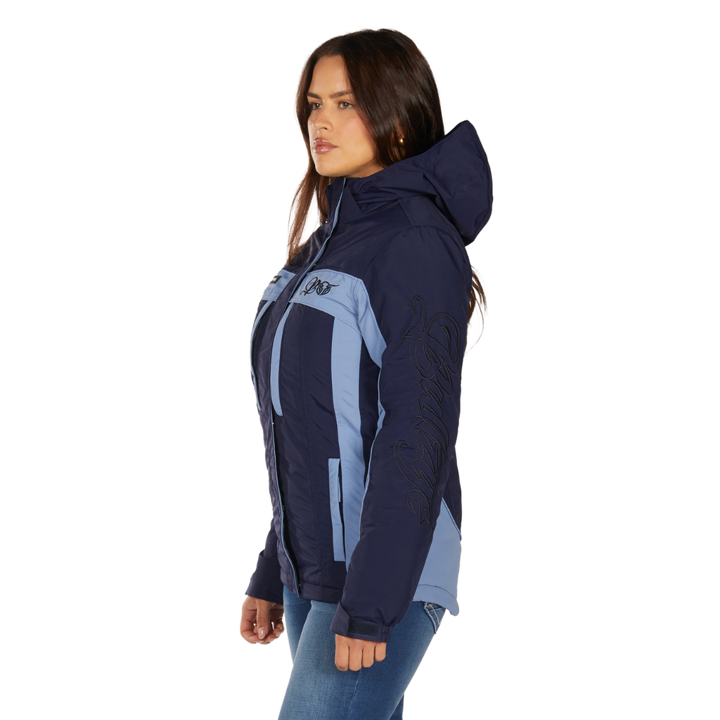 Bullzye Womens Carla Jacket (B6W2709529) Light Blue/Navy