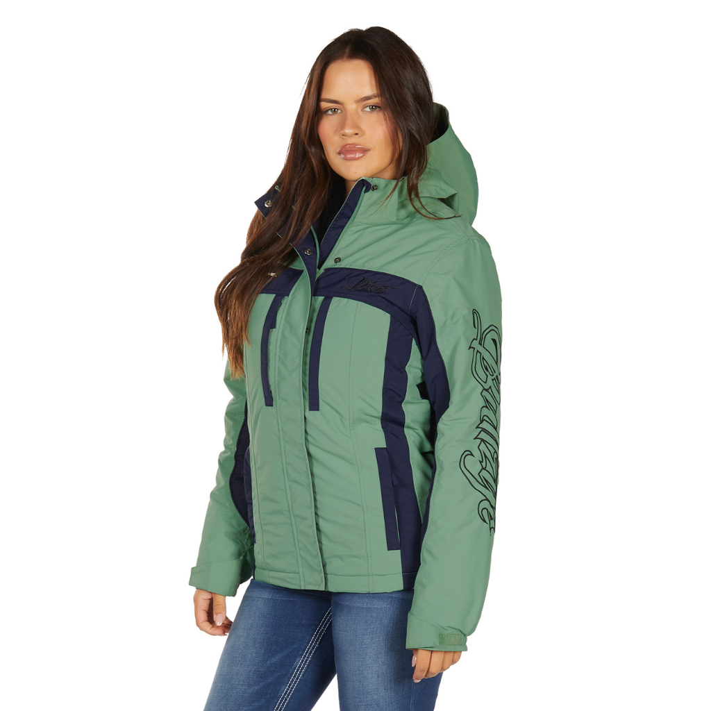 Bullzye Womens Carla Jacket (B6W2709529) Moss/Navy