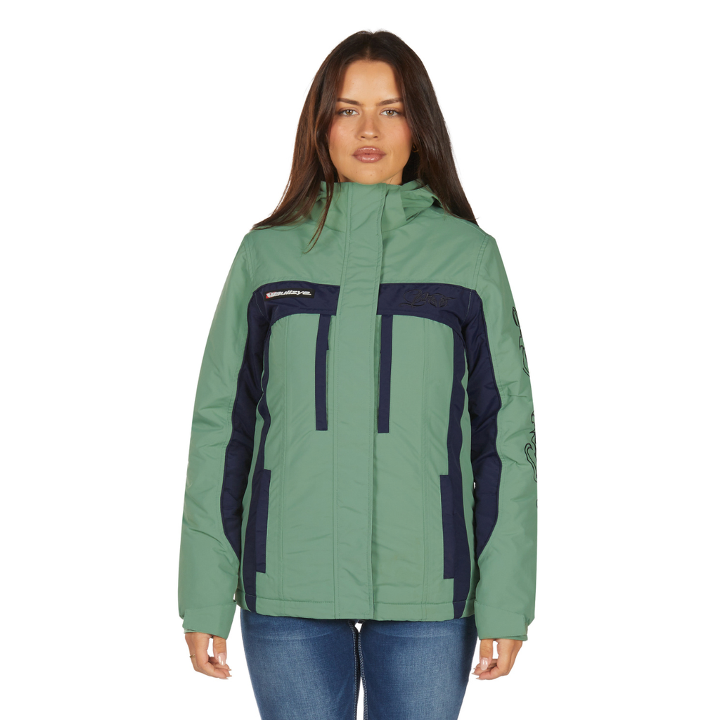 Bullzye Womens Carla Jacket (B6W2709529) Moss/Navy