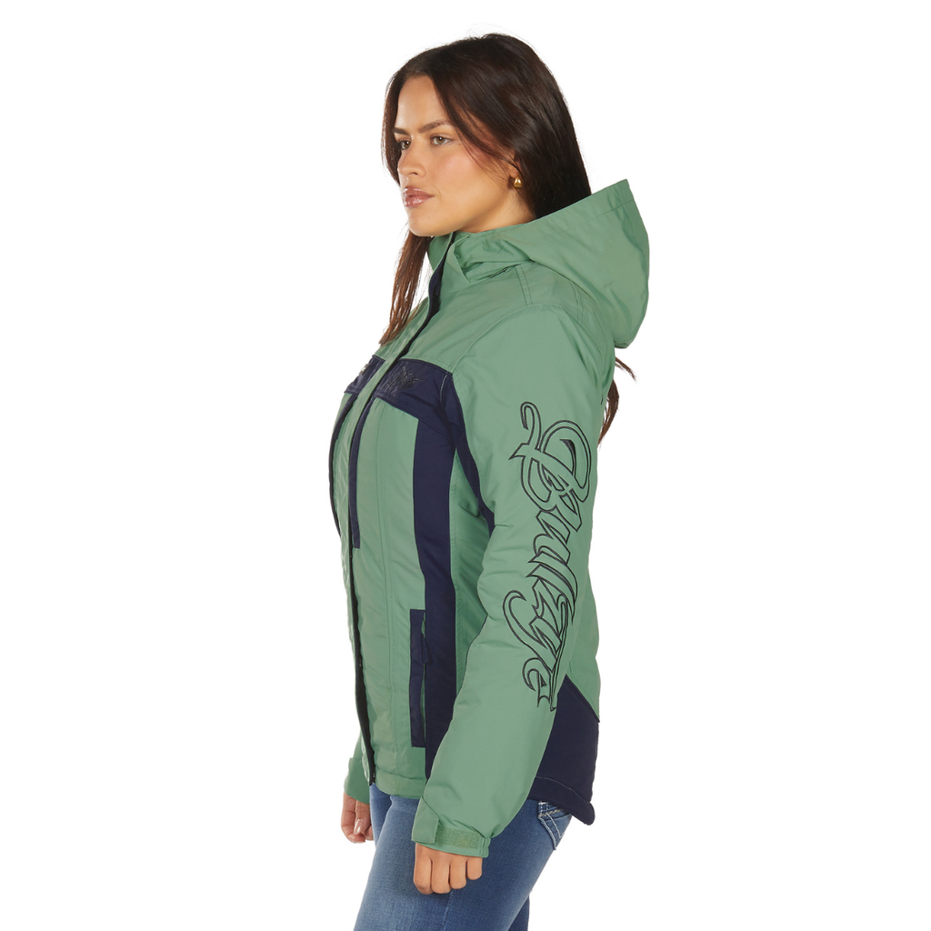 Bullzye Womens Carla Jacket (B6W2709529) Moss/Navy
