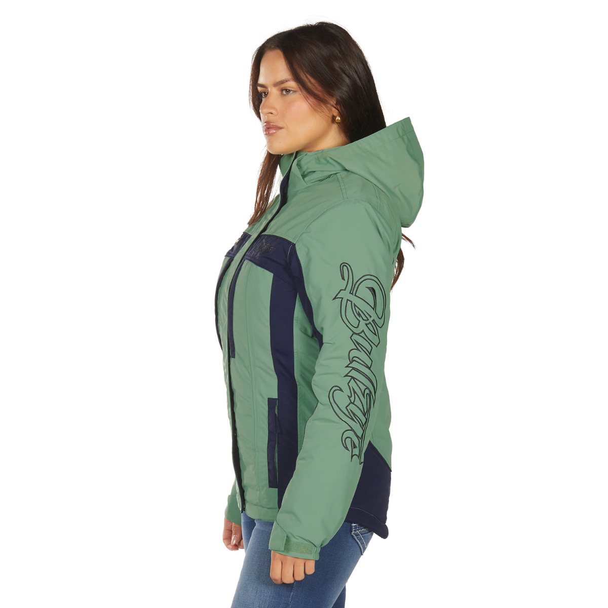 Bullzye Womens Carla Jacket (B6W2709529) Moss/Navy