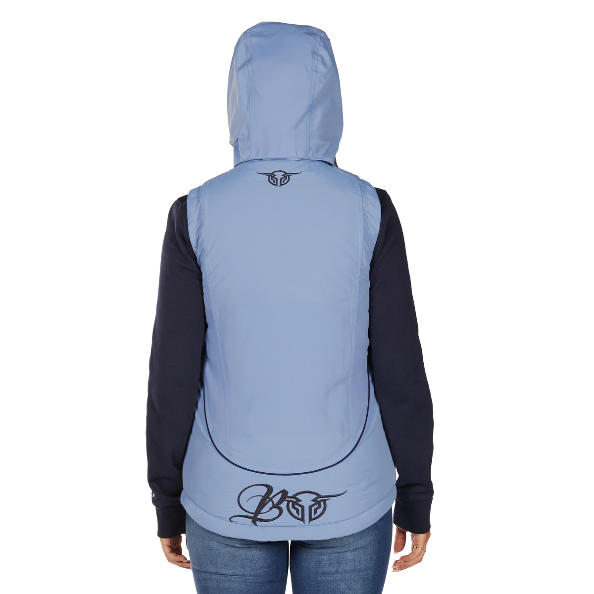 Bullzye Womens Carla Vest (B6W2609529) Navy/Light Blue