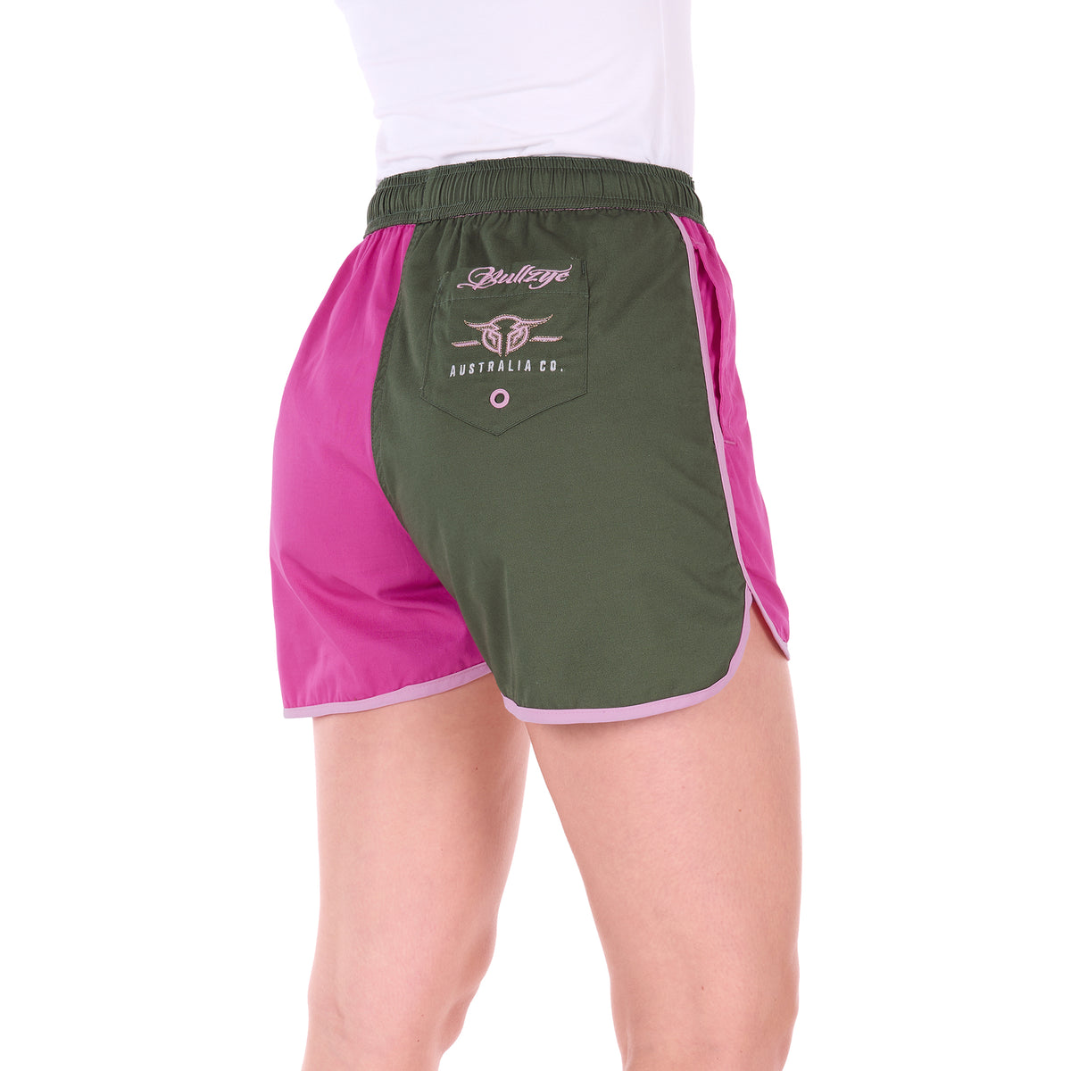 Bullzye Womens Cody Shorts (B6S2301576) Hot Pink/Sage