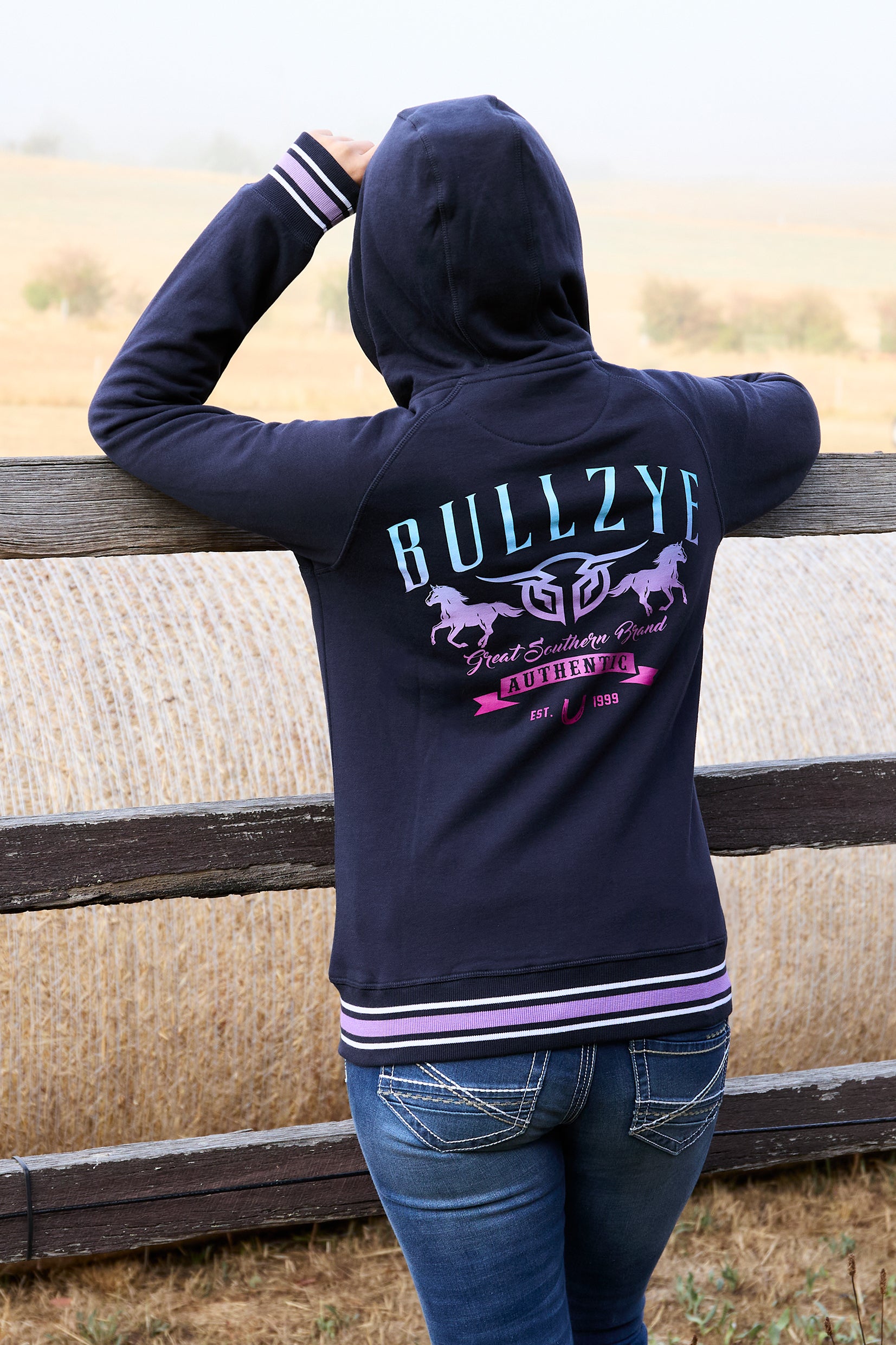 Bullzye Womens Jemma Zip Up Hoodie (B6W2505534) Navy