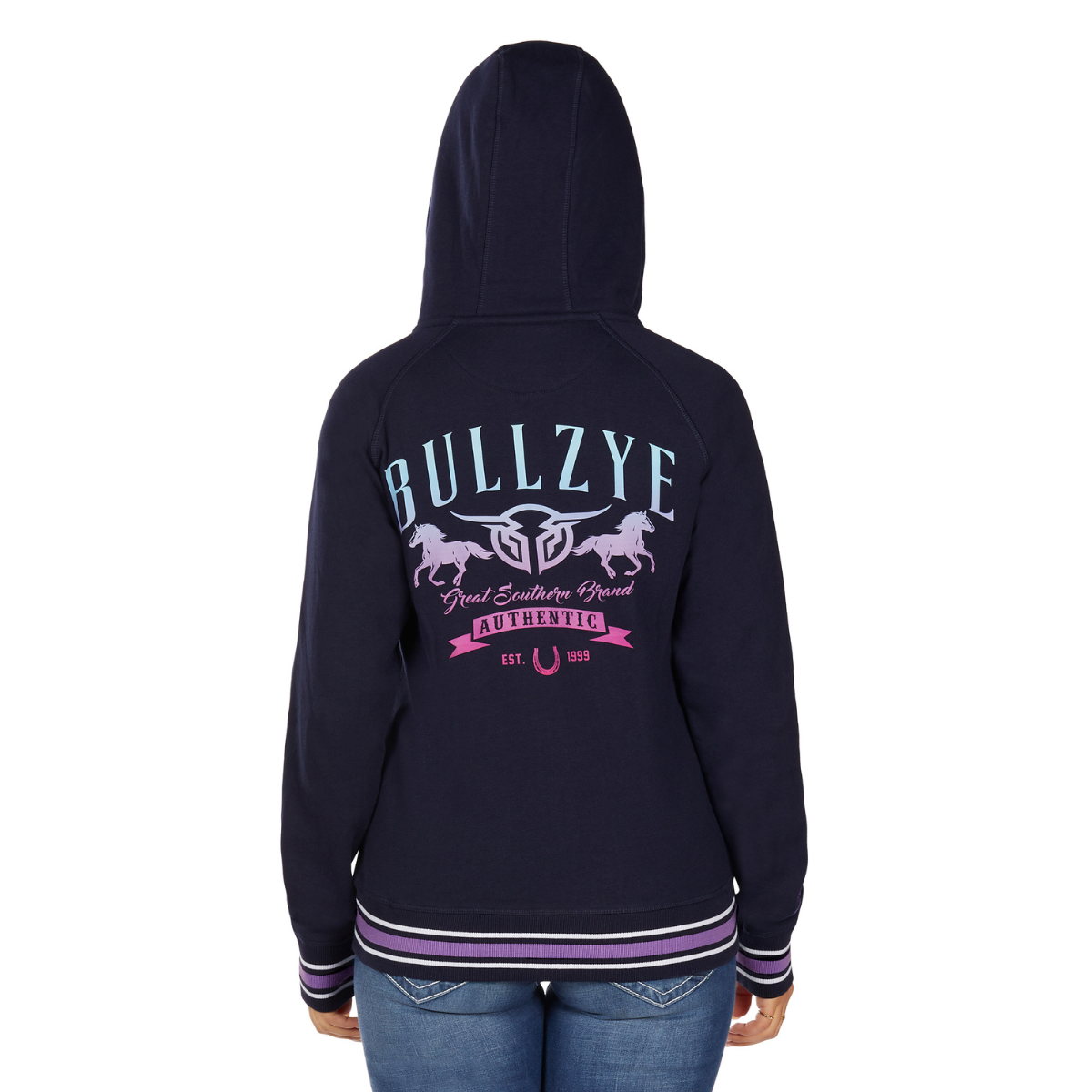 Bullzye Womens Jemma Zip Up Hoodie (B6W2505534) Navy