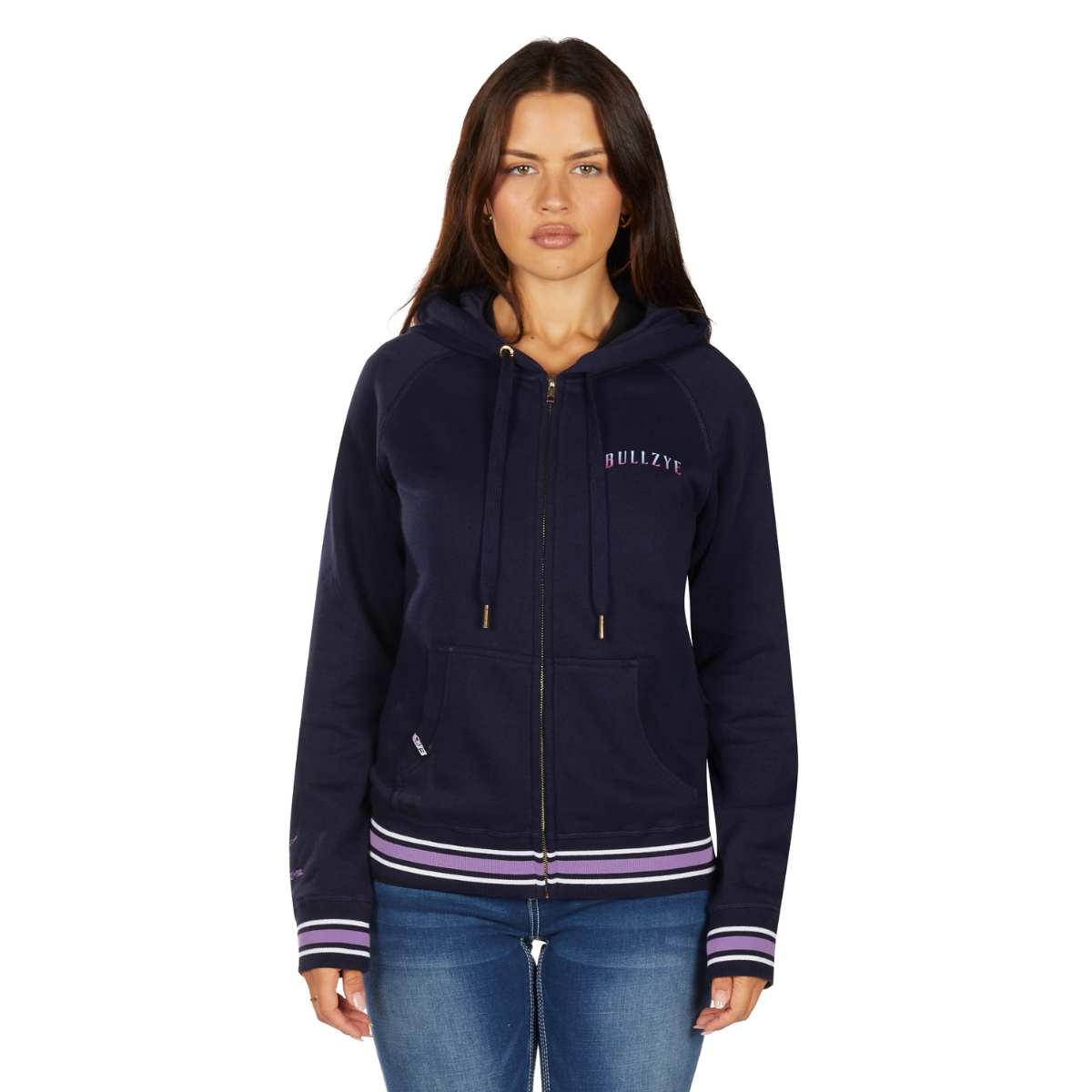 Bullzye Womens Jemma Zip Up Hoodie (B6W2505534) Navy