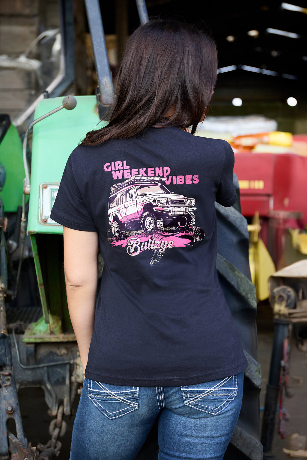 Bullzye Womens Vibes S/S Tee (B6W2503527) Navy