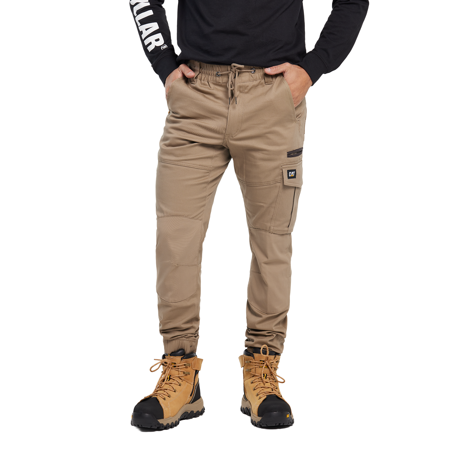 CAT Mens Cuffed Dynamic Pants (1080002.710) Khaki