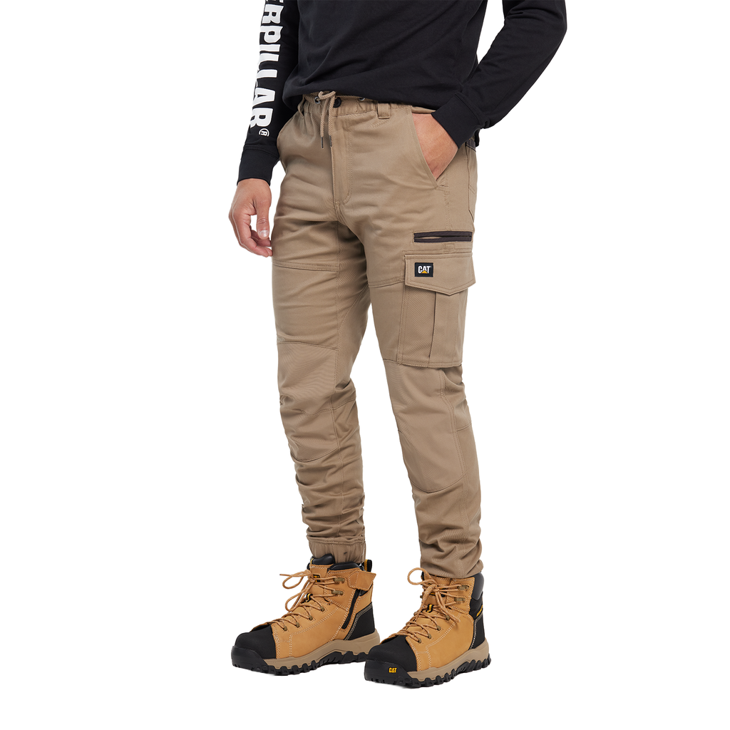 CAT Mens Cuffed Dynamic Pants (1080002.710) Khaki