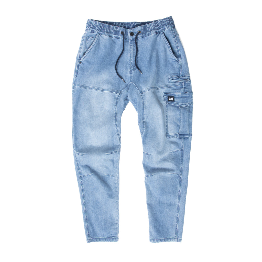 CAT Mens Dynamic 2.0 Denim Work Pants (8070009) Light Stone