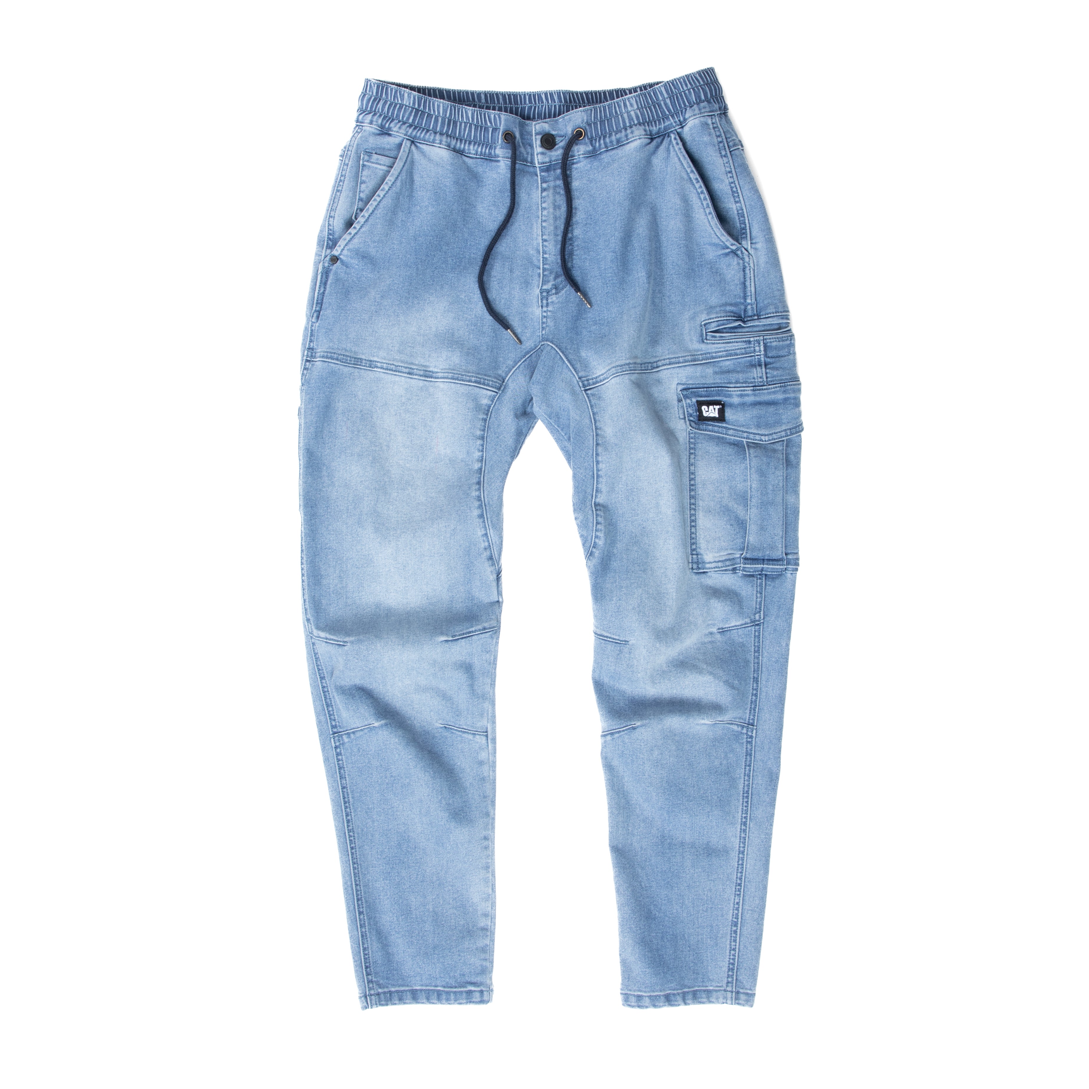 CAT Mens Dynamic 2.0 Denim Work Pants (8070009) Light Stone