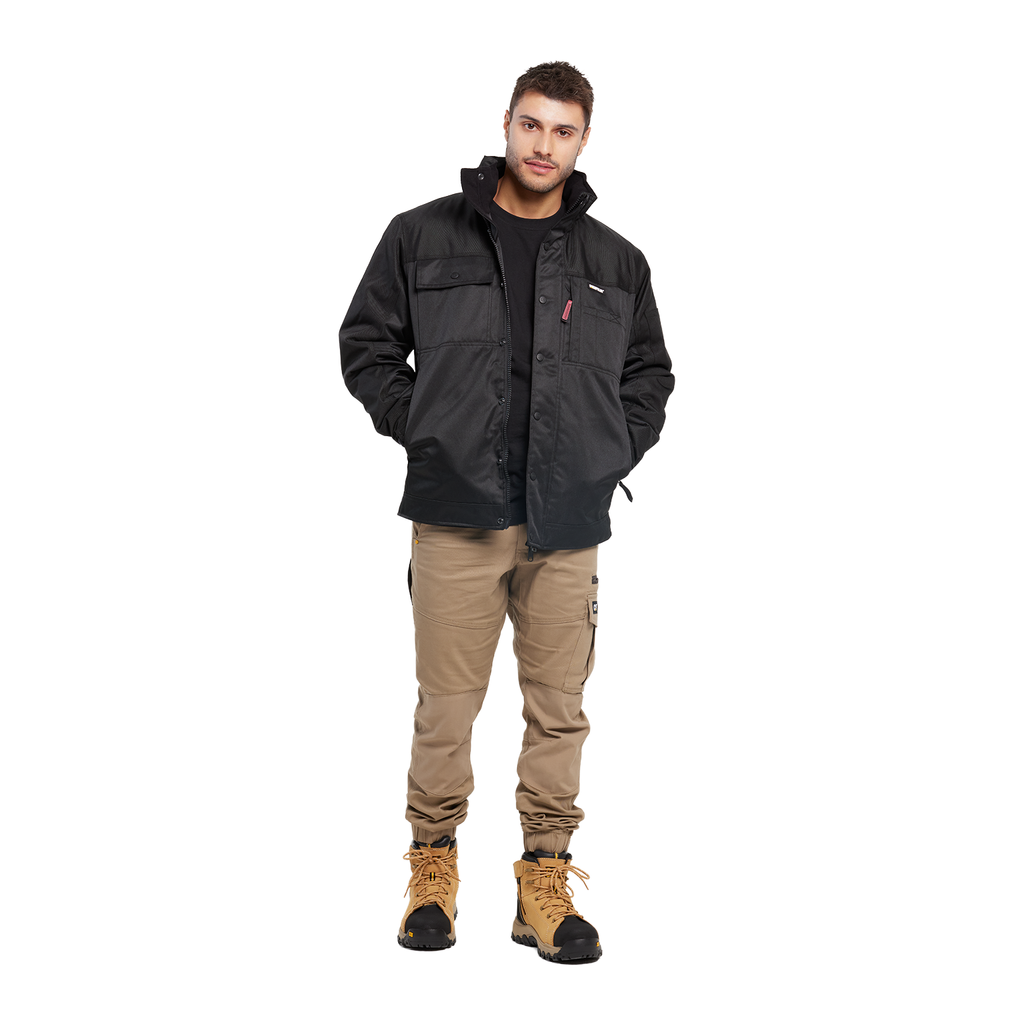 CAT Mens Insulated Twill Jacket (1313004) Black