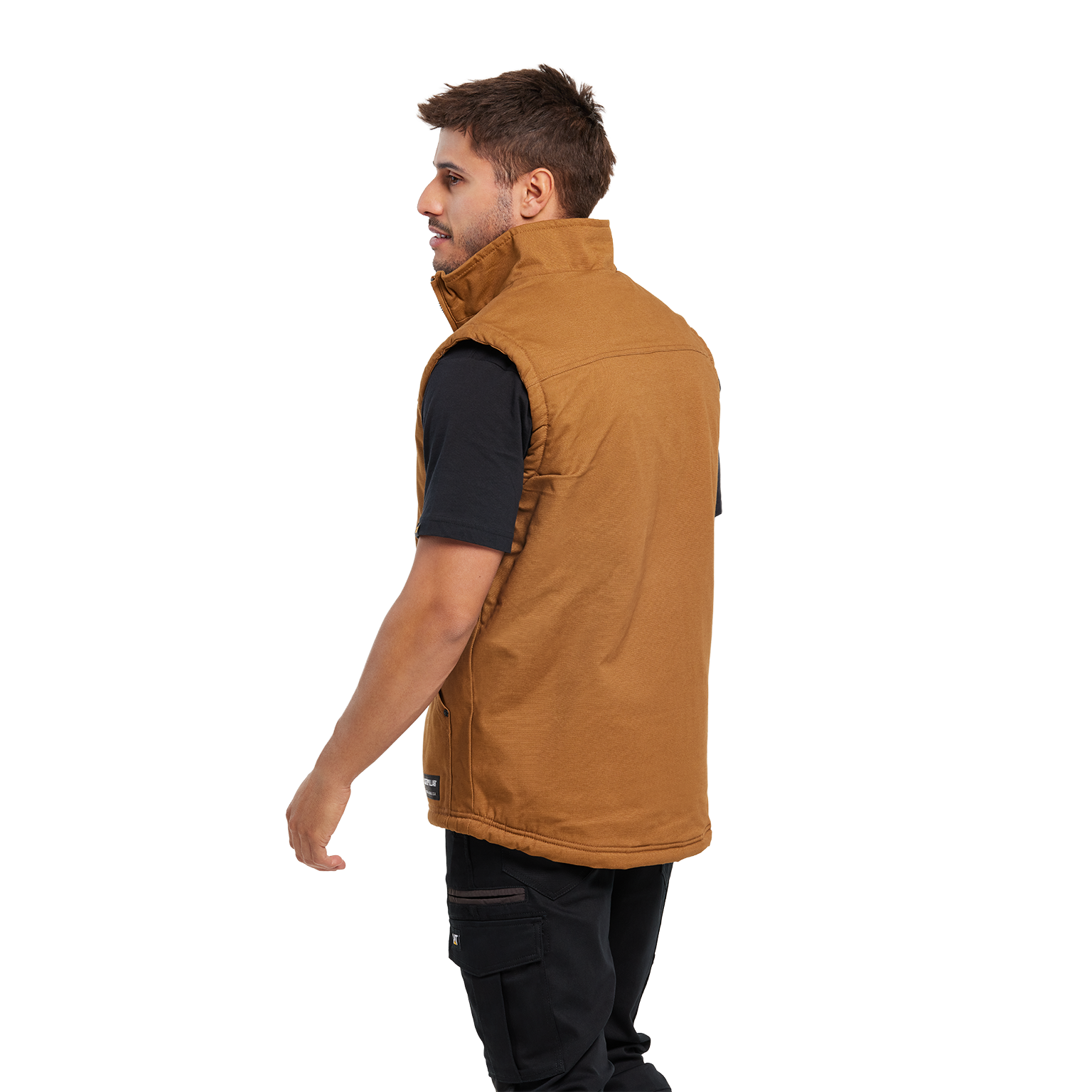 CAT Mens Sherpa Lined Vest (1040044.11768) Bronze