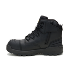 CAT Mens Striver XL 6" Zip Sided Safety Boots (P727058) Black