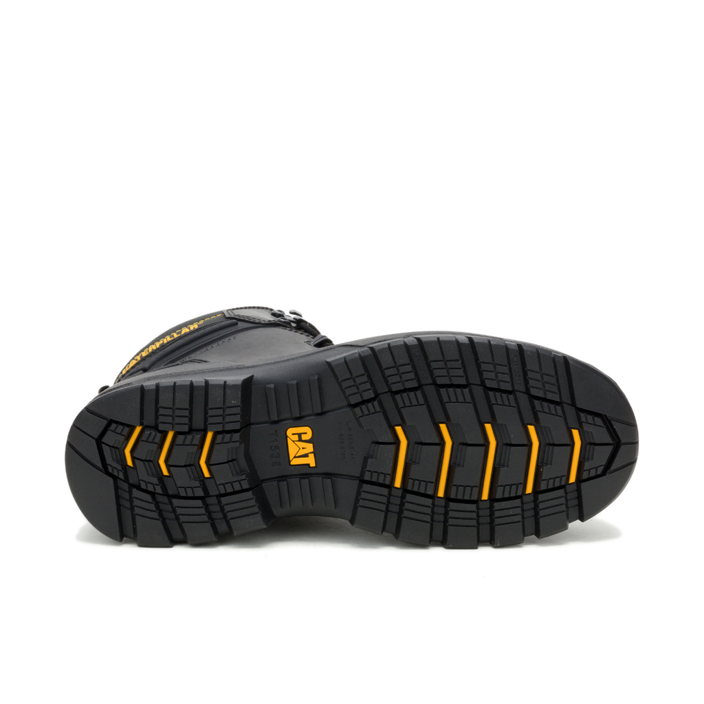 CAT Mens Striver XL 6" Zip Sided Safety Boots (P727058) Black