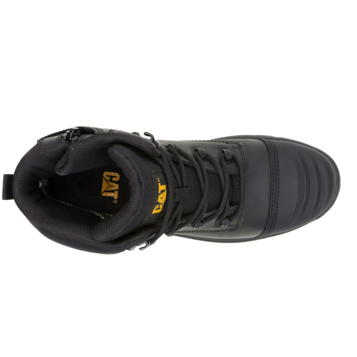 CAT Mens Striver XL 6" Zip Sided Safety Boots (P727058) Black