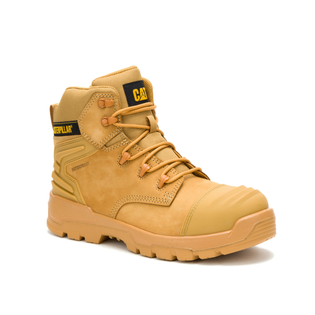 CAT Mens Striver XL 6" Zip Sided Work Boots (P727059) Honey