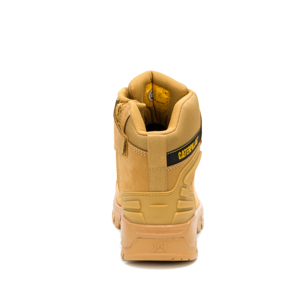CAT Mens Striver XL 6" Zip Sided Work Boots (P727059) Honey