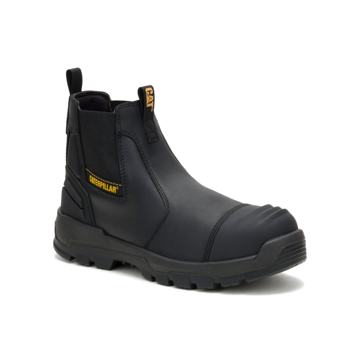 CAT Mens Striver XL Chelsea Elastic Sided Safety Boots (P727056) Black