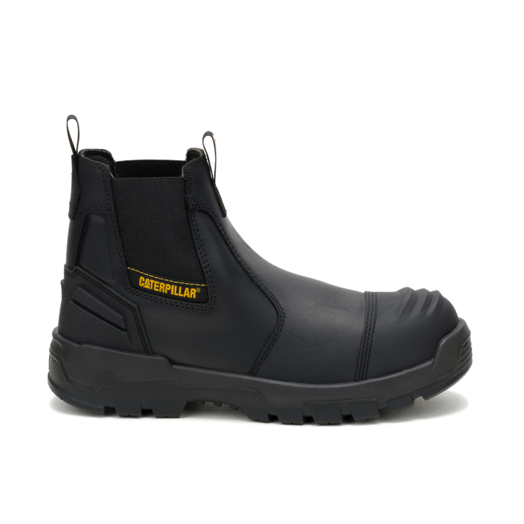 CAT Mens Striver XL Chelsea Elastic Sided Safety Boots (P727056) Black