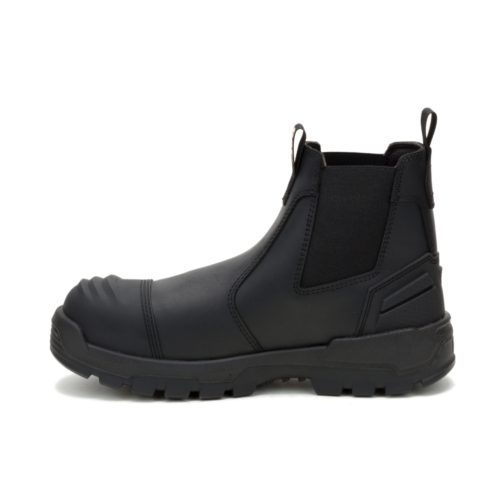 CAT Mens Striver XL Chelsea Elastic Sided Safety Boots (P727056) Black