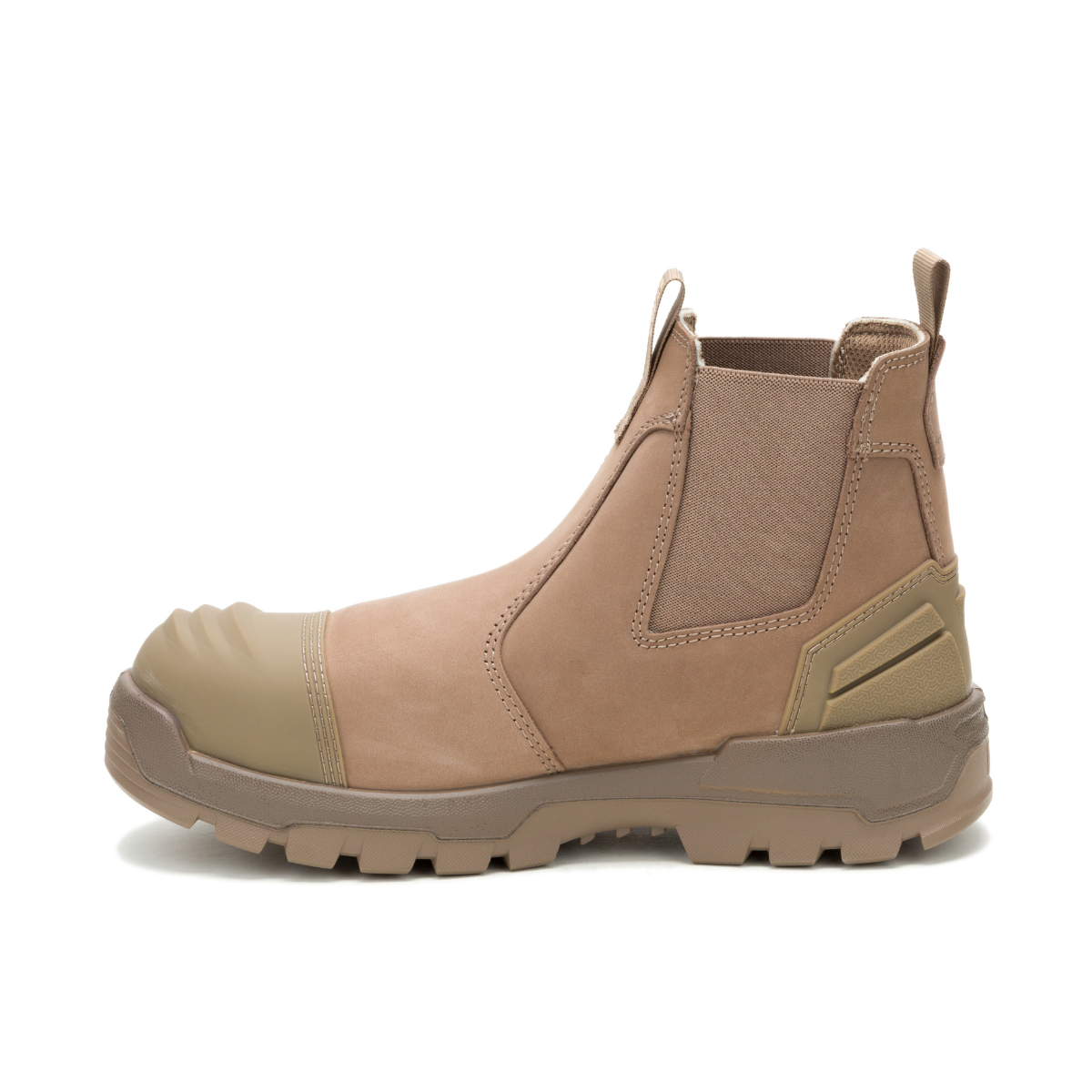 CAT Mens Striver XL Chelsea Elastic Sided Safety Boots (P727057) Stone