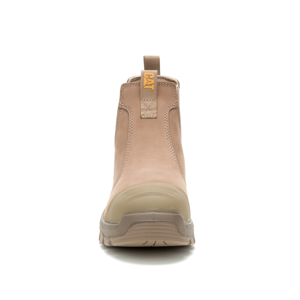 CAT Mens Striver XL Chelsea Elastic Sided Safety Boots (P727057) Stone