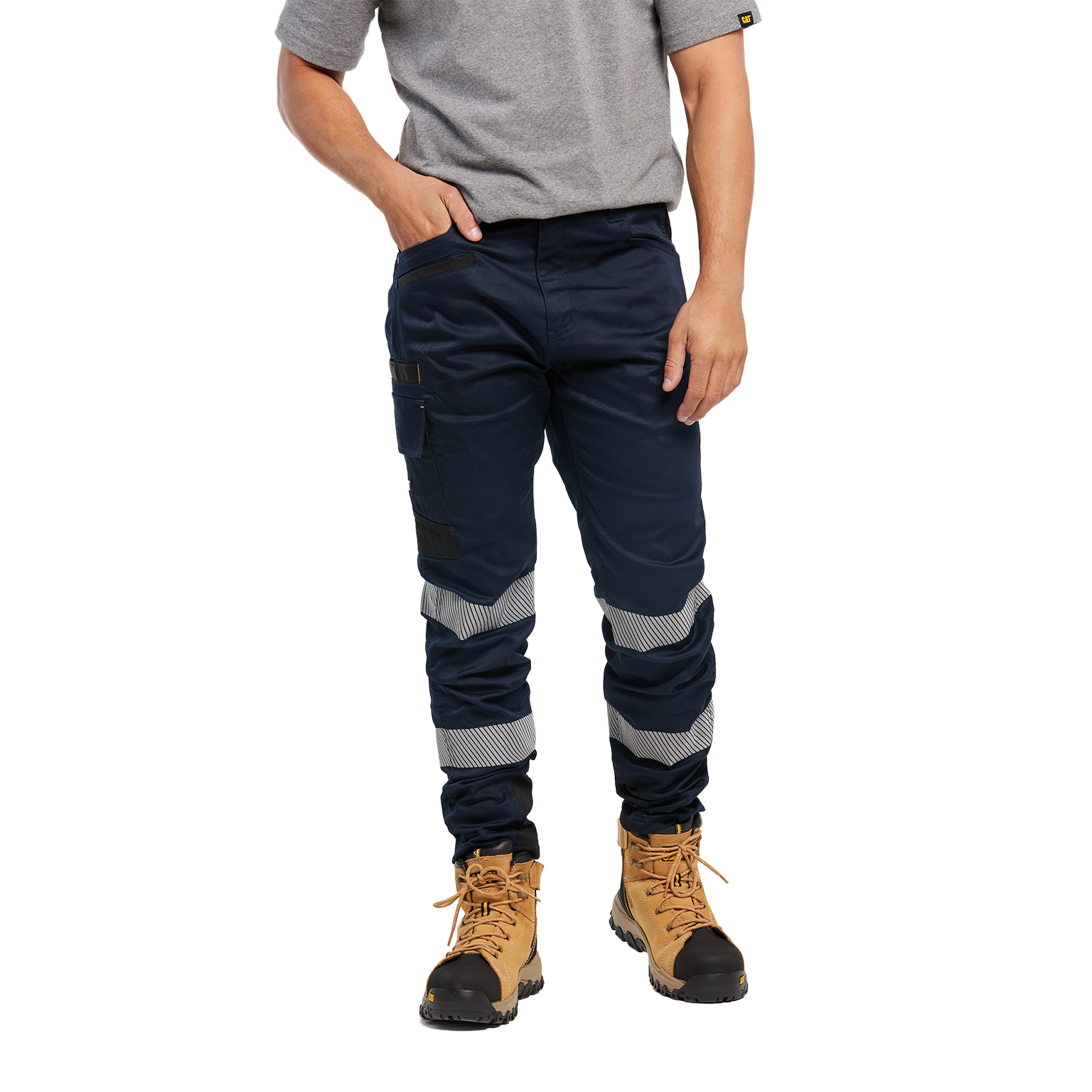 CAT Mens Taped Elite Operator Trousers (1080059) Navy