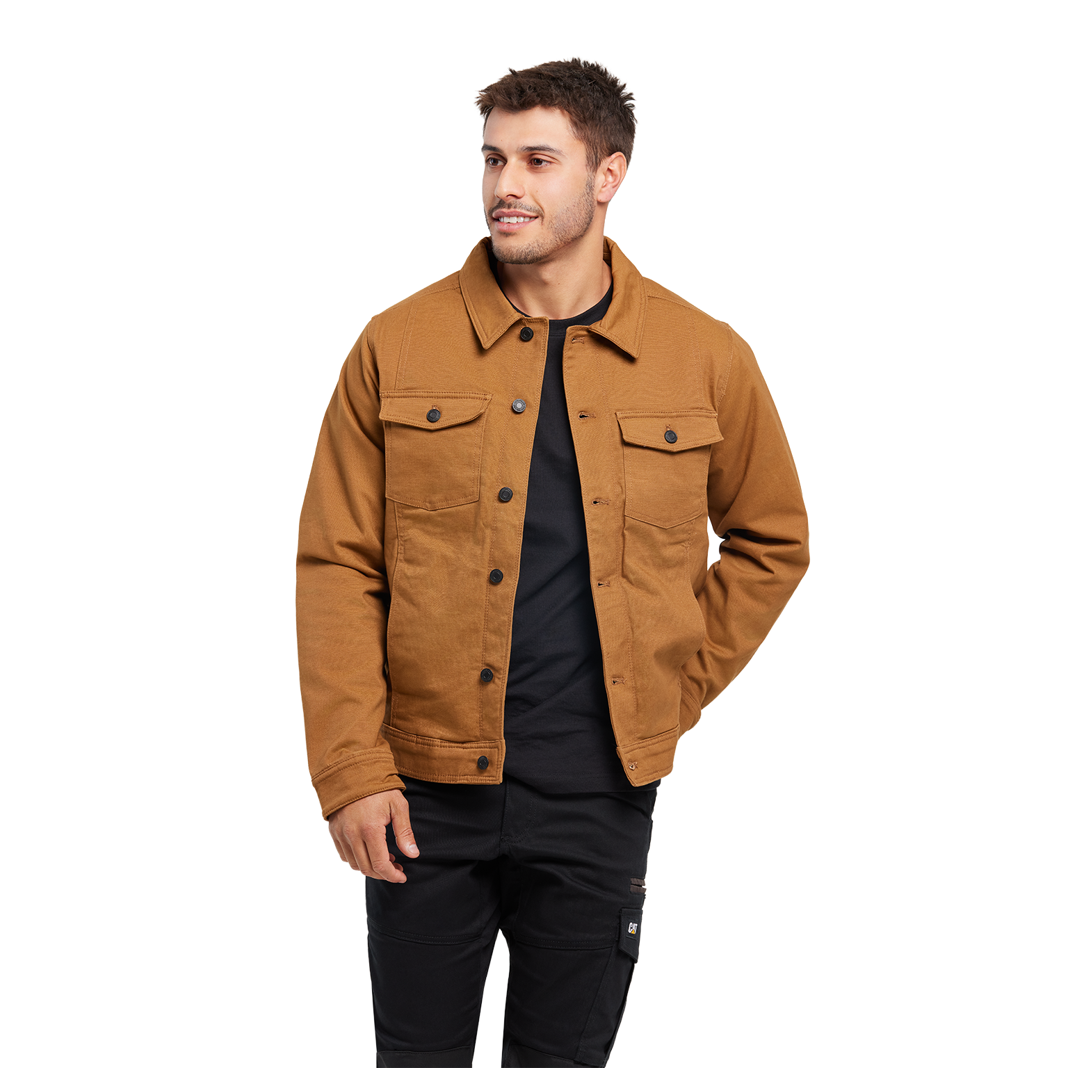 CAT Mens Trucker Jacket (1040042.11768) Bronze