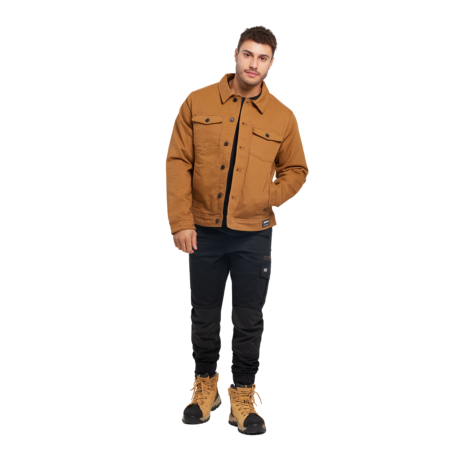 CAT Mens Trucker Jacket (1040042.11768) Bronze