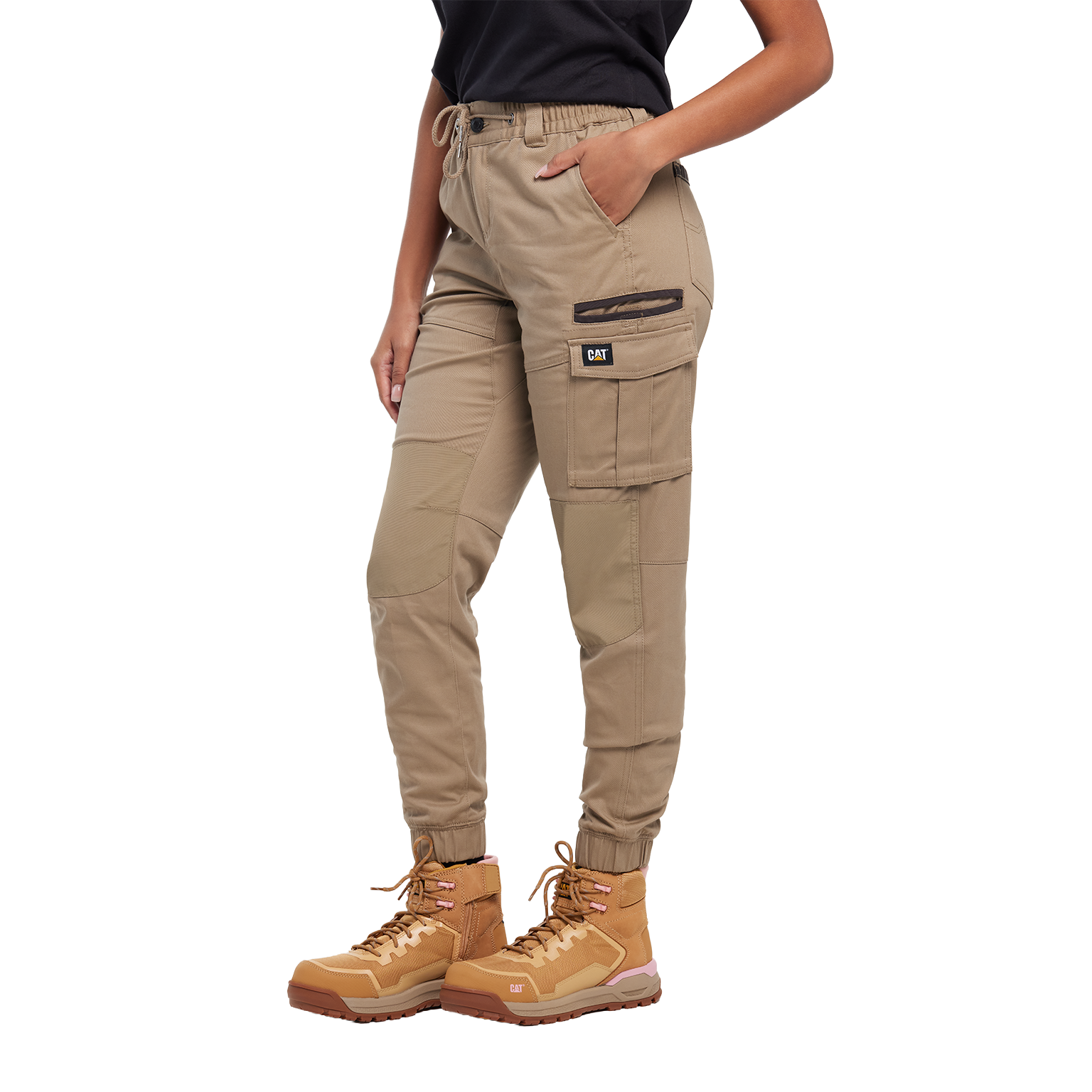 CAT Womens Cuffed Dynamic Pants (1080003.710) Khaki