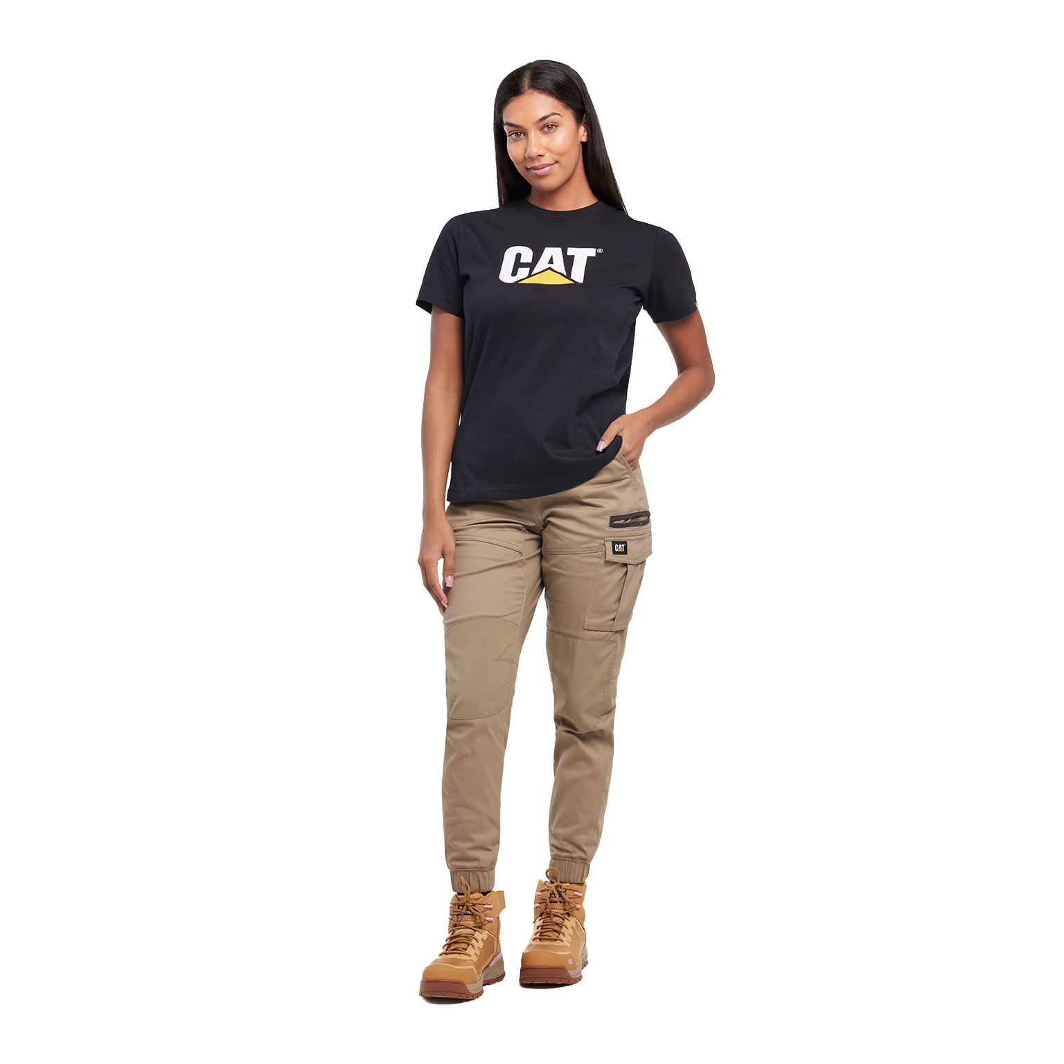 CAT Womens Cuffed Dynamic Pants (1080003.710) Khaki