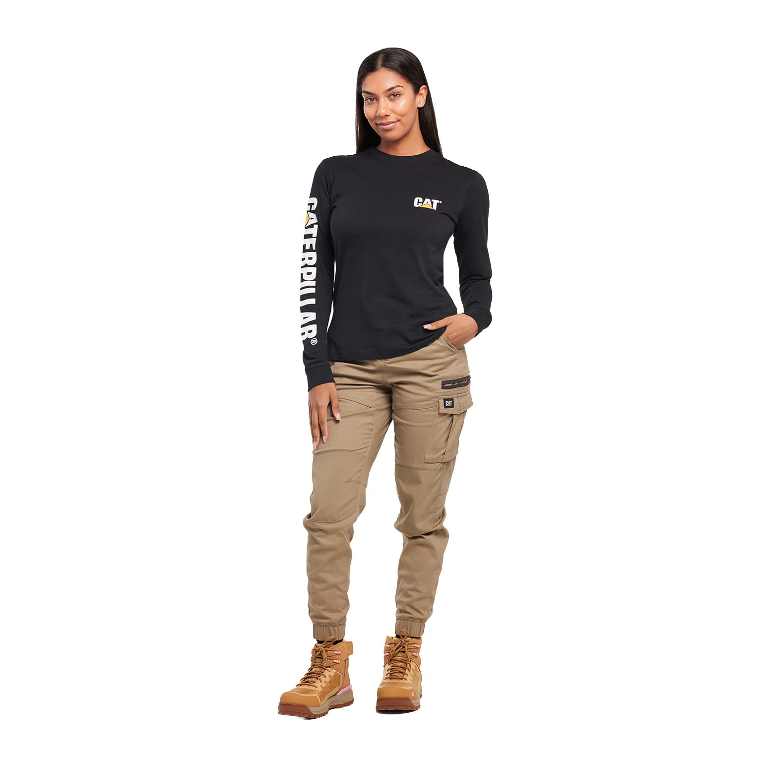 CAT Womens Cuffed Dynamic Pants (1080003.710) Khaki