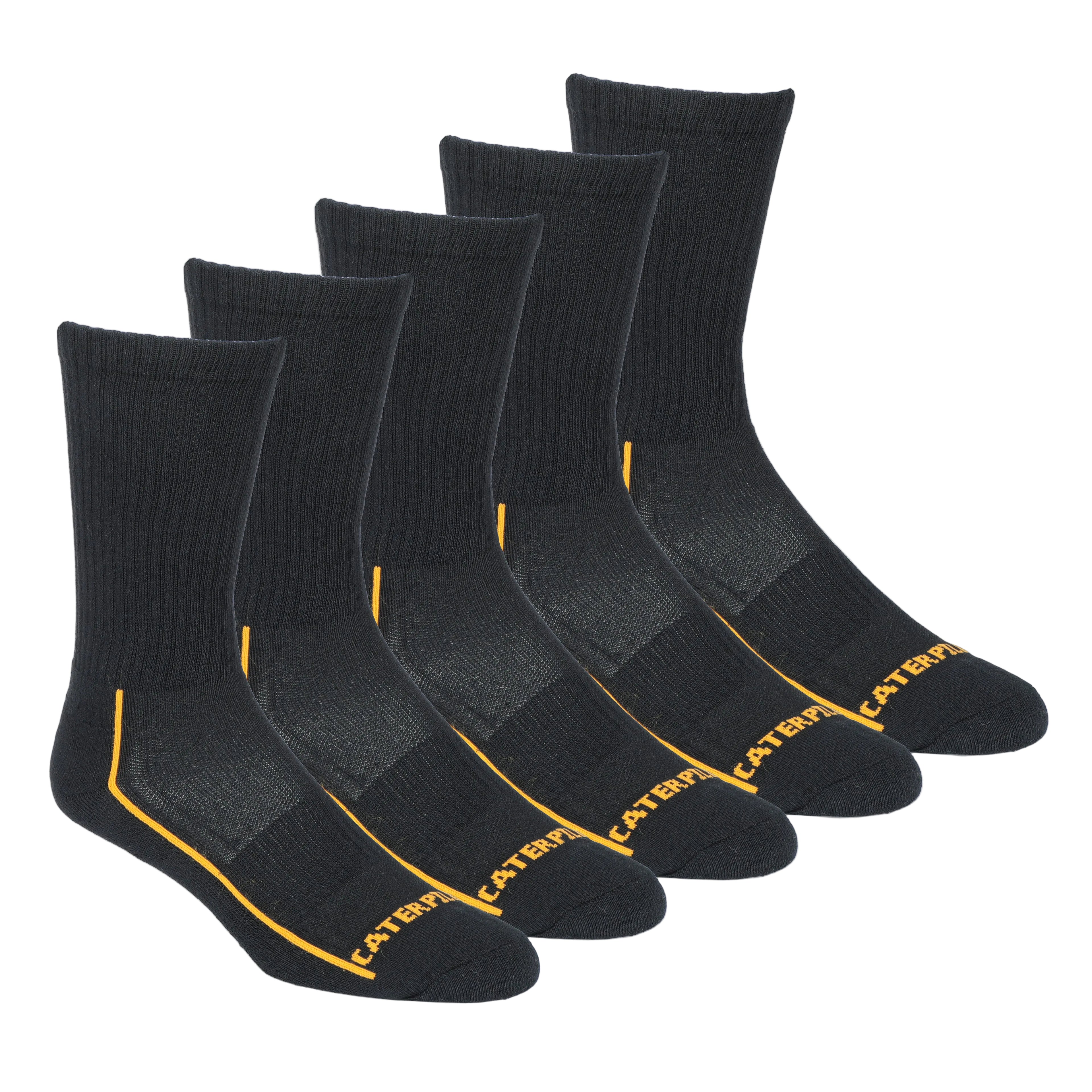 CAT Mens 10 Pack of Performance Crew Socks (1110002) Black/Grey