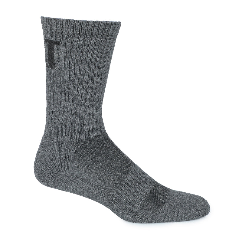 CAT Mens 10 Pack of Performance Crew Socks (1110002) Black/Grey