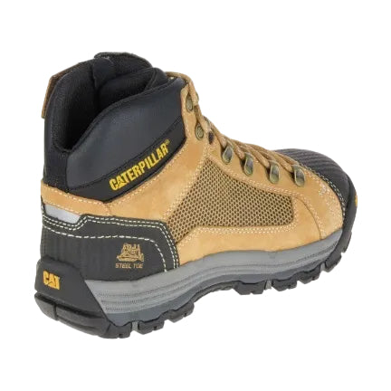 CAT Mens Convex Zip Sided Safety Boots (P720053) Honey