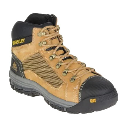 CAT Mens Convex Zip Sided Safety Boots (P720053) Honey