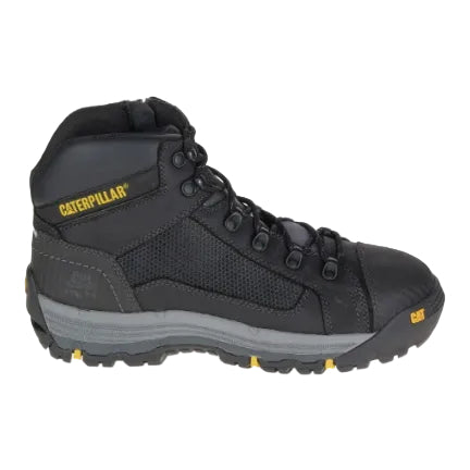 CAT Mens Convex Zip Sided Safety Boots (P720055) Black