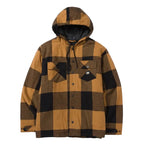 CAT Mens Hooded Flannel Shirt Jacket (1040045.12949) Black/Bronze