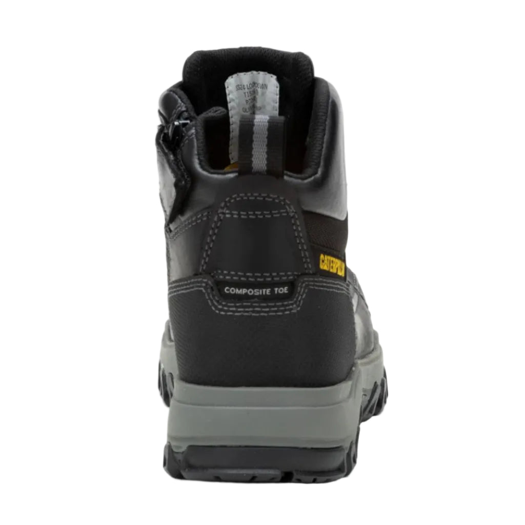 CAT Mens Threshold Zip Waterproof Composite Toe Boots (P726003) Black