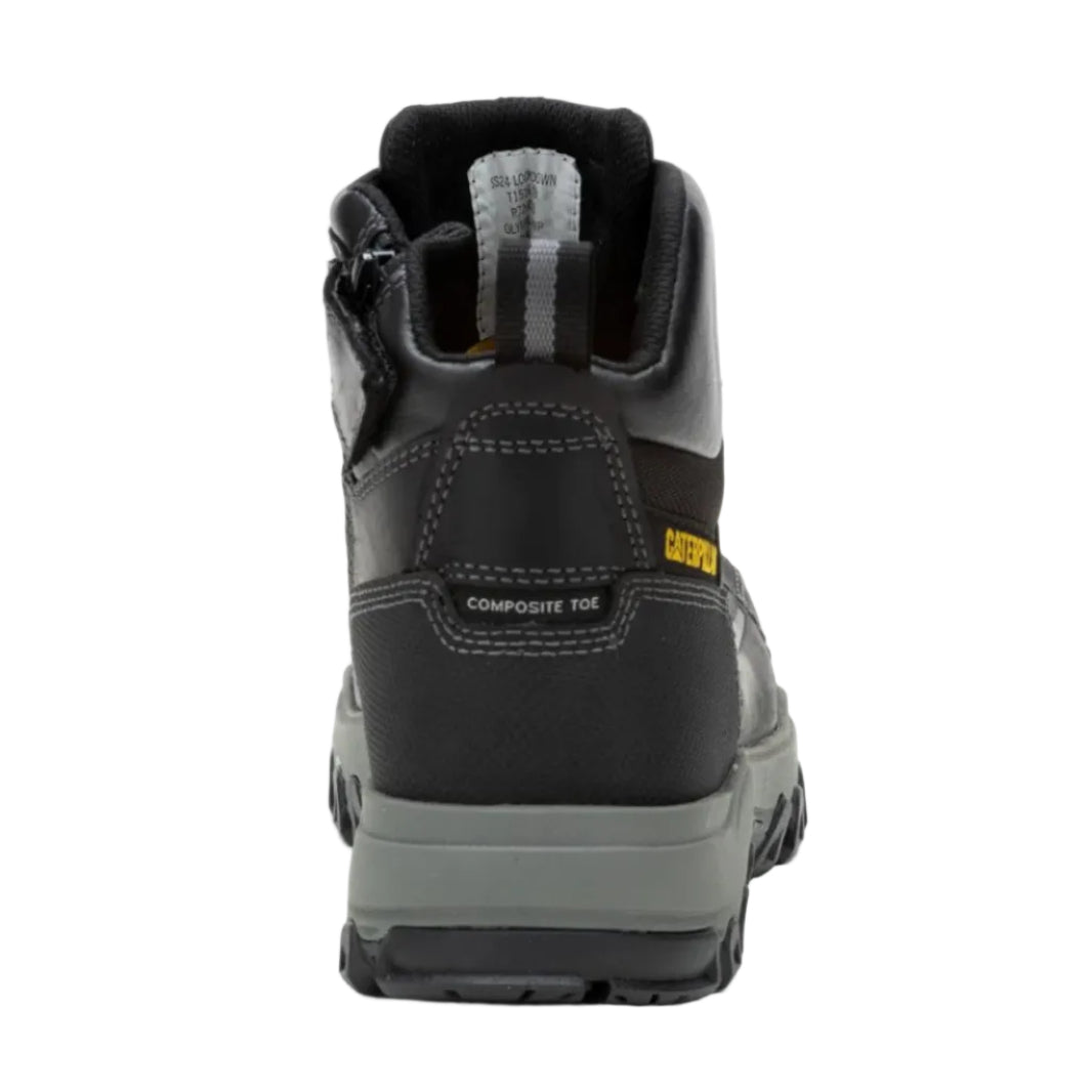 CAT Mens Threshold Zip Waterproof Composite Toe Boots (P726003) Black