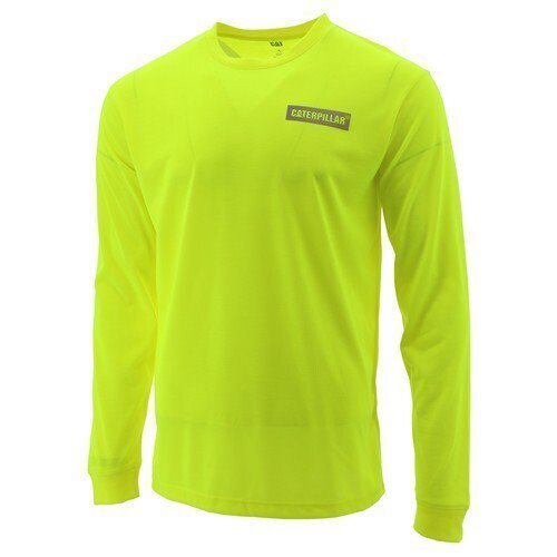 CAT Mens Triton Hi-Vis L/S Tee (1010017.12130) Yellow  [SD]