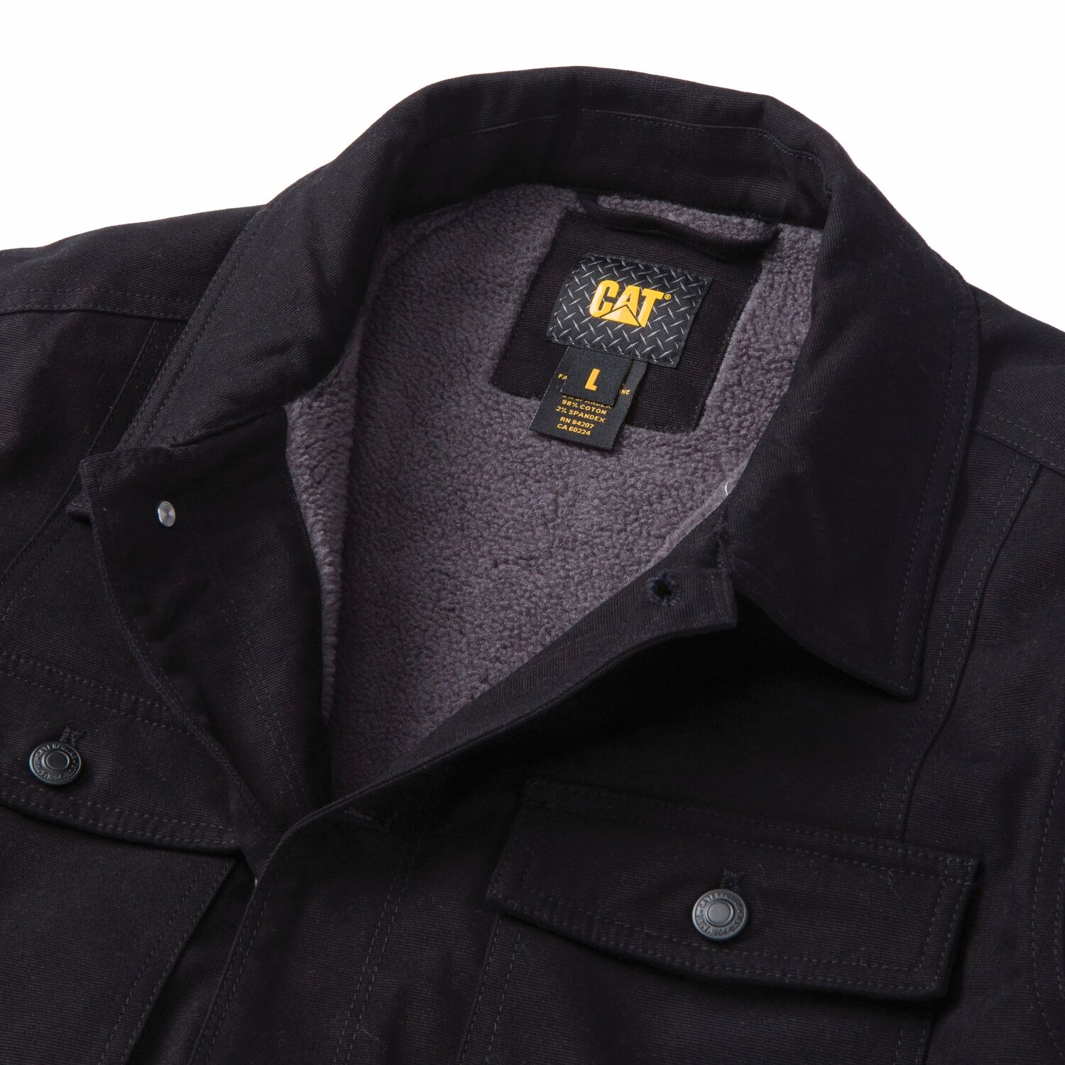 CAT Mens Trucker Jacket (1040042.10158) Black