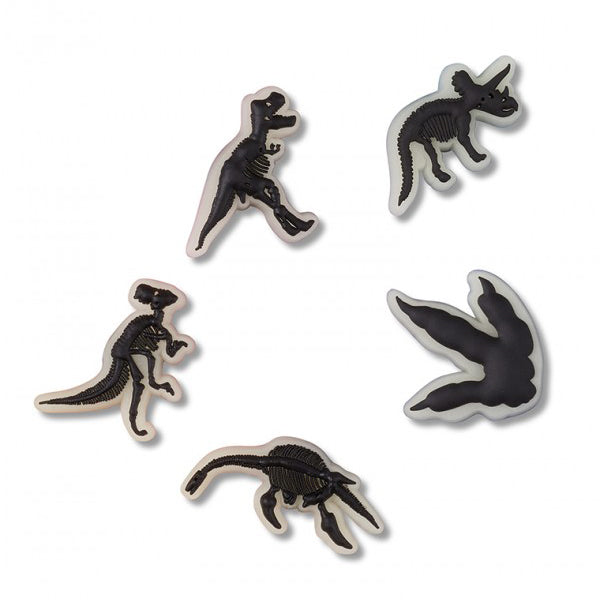 Crocs Glow In The Dark Dino 5 Pack Jibbitz Shoe Charms (10011588) Multi OSFA