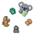 Crocs Cute Baby Safari Animals 5 Pack Jibbitz Shoe Charms (10014338) Multi OSFA