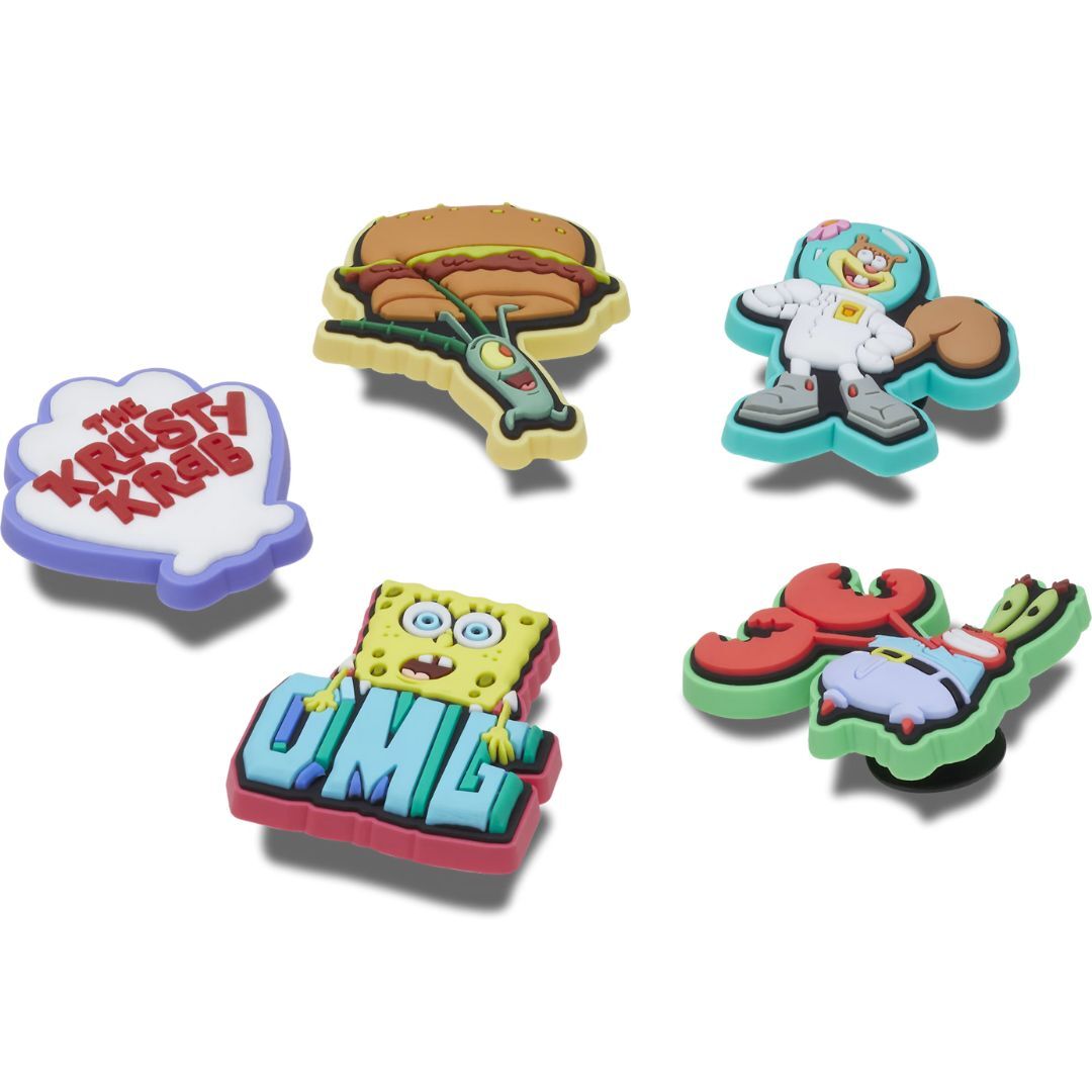 Crocs Spongbob 5 Pack Jibbitz Shoe Charms (10010012) Multi OSFA