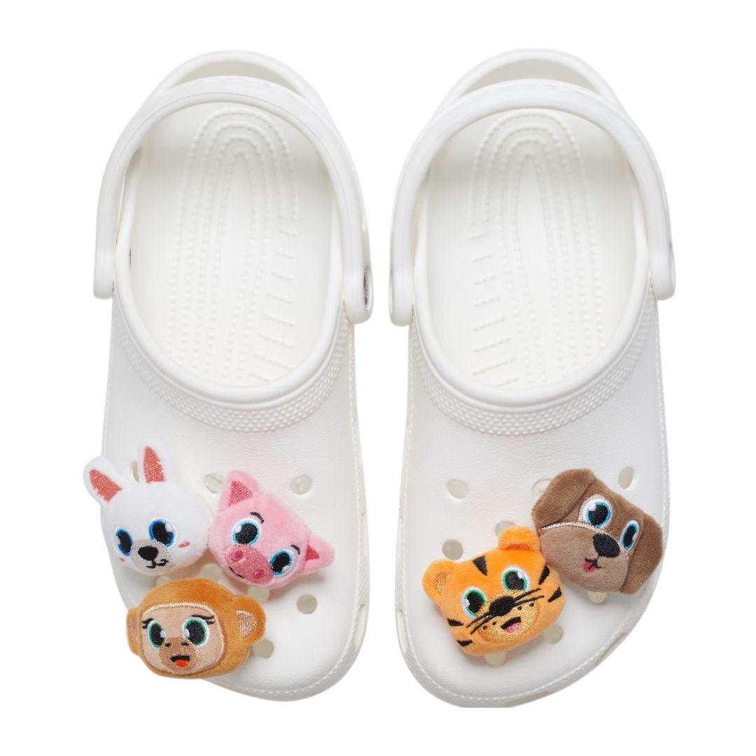 Crocs Fuzzy Animals 5 Pack Jibbitz Shoe Charms (10013953) Multi OSFA
